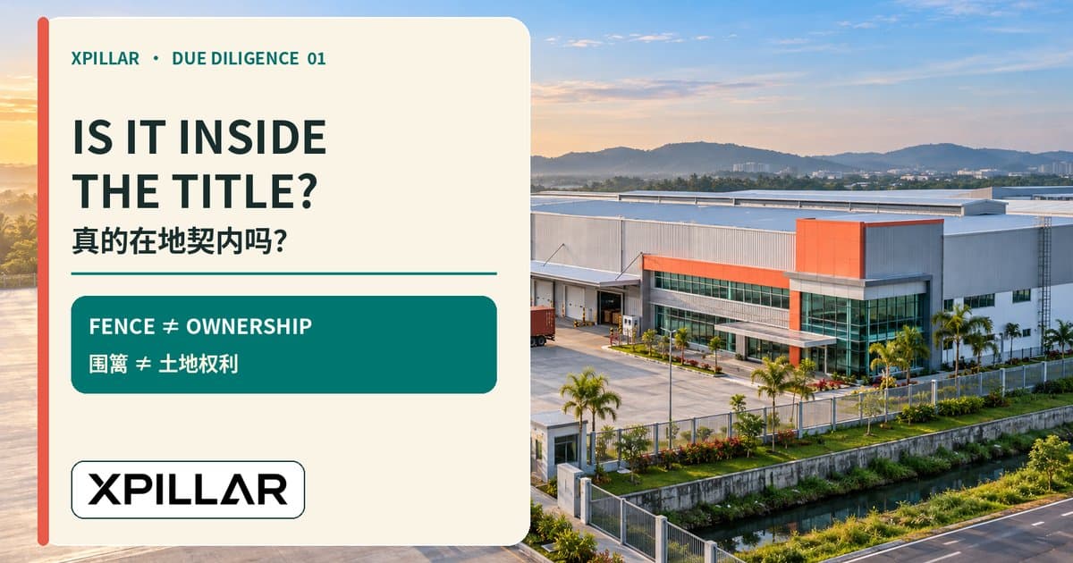 Can This Malaysian Factory Use Land Outside Its Title? 12 Boundary, Reserve and TOL Checks Before Buying or Leasing | 这间马来西亚厂房能使用地契范围外的土地吗？购买或租赁前必须完成的12项边界、保留地及临时占用执照检查