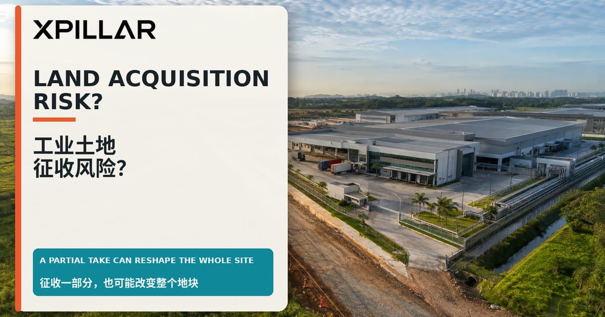 Could This Malaysian Industrial Land Be Compulsorily Acquired? 12 Checks Before Buying Near a Road, Rail or Utility Project | 这块马来西亚工业地会被强制征收吗？靠近道路、铁路或公用设施项目前的12项检查