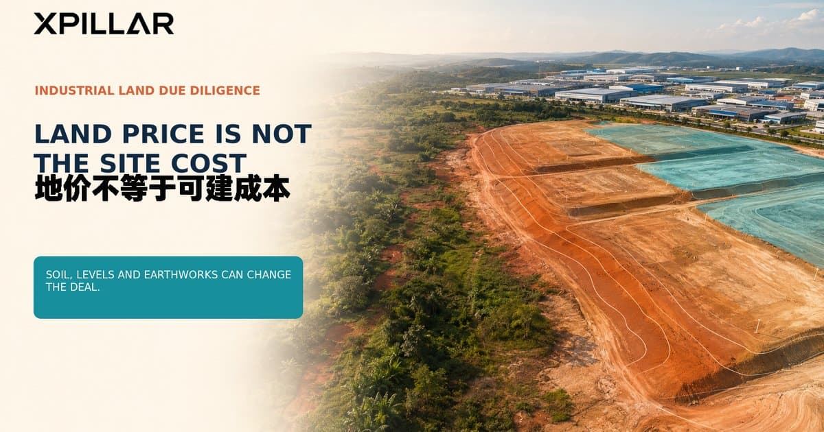 Buying Industrial Land in Malaysia? 12 Soil, Platform-Level and Earthworks Checks Before Signing | 购买马来西亚工业土地前:土质、平台标高与土方工程的12项检查