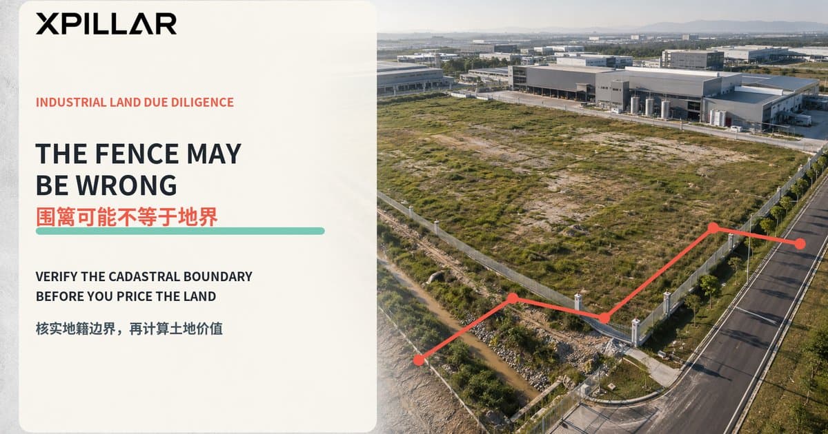 Is the Fence on the Legal Boundary? 11 Checks Before Buying Industrial Land in Malaysia | 围篱是否位于法定地界?购买马来西亚工业土地前的11项边界检查