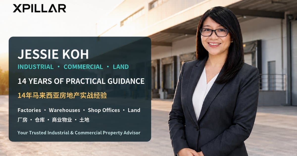 Figure 1: Jessie Koh ‑ XPillar industrial, commercial and land property advisor