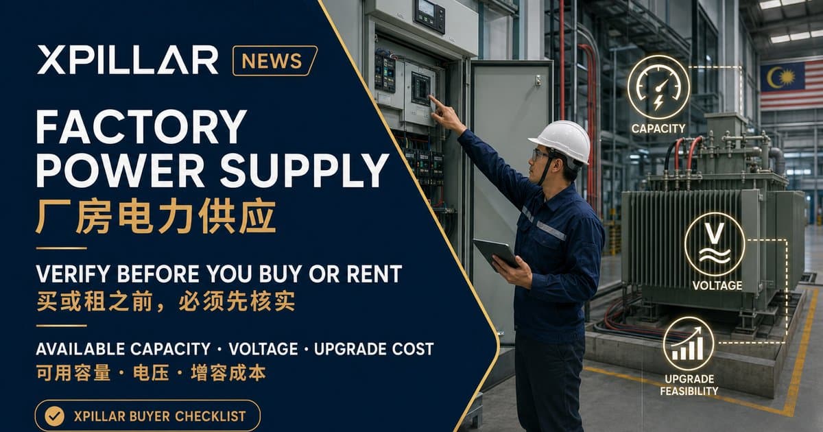 Factory Power Supply in Malaysia: What Buyers Must Verify Before Buying or Renting
