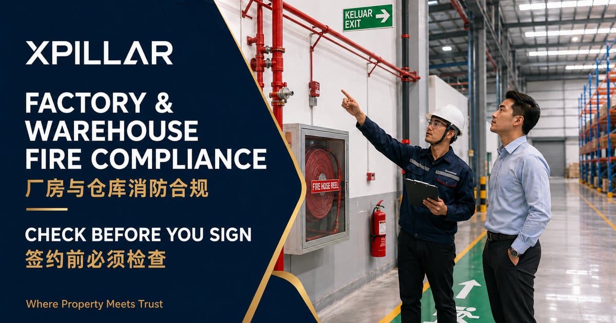 Factory and Warehouse Fire Compliance in Malaysia: What Buyers and Tenants Must Check | 马来西亚厂房与仓库消防合规:买家和租户签约前应检查什么?