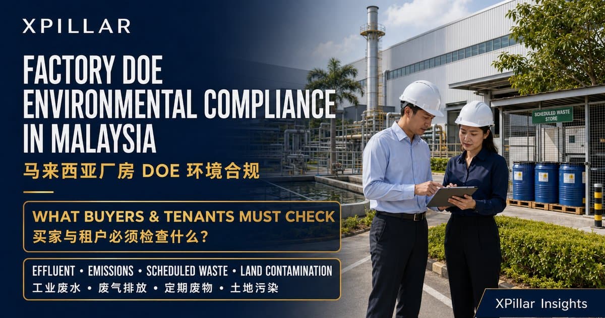 Factory Environmental Compliance in Malaysia: DOE Checks Before Buying or Leasing