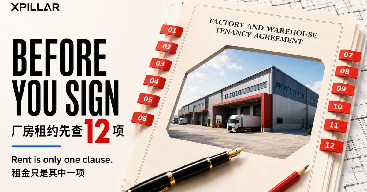 Factory and Warehouse Tenancy Agreements in Malaysia: 12 Clauses Tenants Must Check Before Signing | 马来西亚厂房与仓库租赁协议:租户签约前必须检查的12项条款