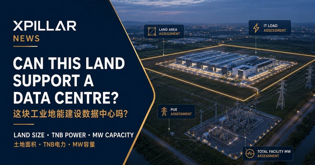 Is Your Industrial Land Suitable for a Data Centre in Malaysia? How Developers Check Land Size and TNB Power | 你的马来西亚工业地适合建设数据中心吗?开发商如何评估土地面积与TNB电力